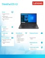 Laptop ThinkPad E15 G3 20YG00A1PB W11Pro 5700U/16GB/512GB/INT/15.6FHD/Black/1YR CI -1532013