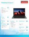 Laptop ThinkPad L15 G4 21H3002WPB W11Pro i7-1355U/16GB/512GB/INT/15.6 FHD/Thunder Black/1YR Premier Support + 3YRS OS -1654005