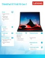 Laptop ThinkPad X1 Fold 16 G1 21ES0013PB W11Pro i7-1260U/32GB/1TB/INT/LTE/16.3/Touch/vPro/3YRS Premier Support + CO2 Offset -1664472