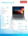 Ultrabook ThinkPad X1 Yoga G6 20XY0049PB W10Pro i7-1165G7/16GB/512GB/INT/LTE/14.0 WUXGA/Touch/Gray/3YRS Premier Support -1500598