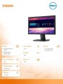 Monitor E1920H 18.5 cali LED TN (1366x768)/60Hz/16:9/VGA/DP/3Y AEG-1448684