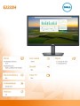 Monitor E2222H 21,5 cali LED 1920x1080/VGA/DP/3Y -1535793