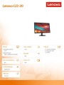 Monitor 21.5 C22-20 WLED LCD 62A7KAT1EU -1461799