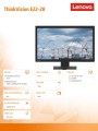 Monitor 21.5 ThinkVision  E22-28 WLED LCD 62BAMAT4EU-1489322