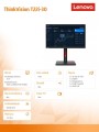 Monitor 21.5 cala ThinkVision T22i-30 WLED LCD 63B0MAT6EU -1664602