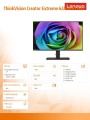 Monitor 27.0 ThinkVision Creator Extreme LED HDR 62A6RAT3EU-1495736