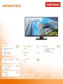 Monitor ThinkVision 28 cali E28u-20 WLED 62F9GAT4EU -1649728