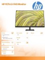 Monitor P27h G5 FHD Height Adjust Monitor   64W41AA-1679446