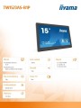Monitor 15 cali TW1523AS-B1P 10P. DOT. IPS, ANDROID, USB, WIFI, MIC, 2x2W -1487914