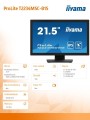 Monitor ProLite  21.5 cala T2234MSC-B1S IPS,10PKT.VGA,HDMI,DP -1693239