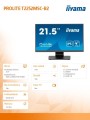 Monitor 22 cale T2252MSC-B2 10 PKT. POJ,IPS,HDMI,DP,2x1W,7H -1692617