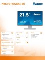 Monitor 22 cale T2252MSC-W2 10 PKT. POJ,IPS,HDMI,DP,2x1W,7H -1692631