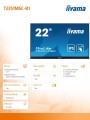Monitor 22 cale T2251MSC-B1 10 PKT.,IPS,HDMI,DP -1541638