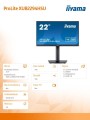 Monitor 21.5 cala XUB2294HSU-B2 VA,FHD,HDMI,DP,USB3.0,VESA,2x2W -1609441