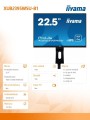 Monitor 22.5 XUB2395WSU-B1 IPS,PIVOT,1920x1200,DP,HDMI -1405395